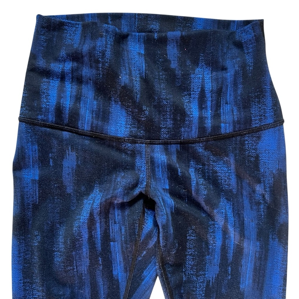 lululemon athletica Wunder Under Full On Luon Roll Down in Nightsky Harbor EUC 6 - Picture 4 of 7